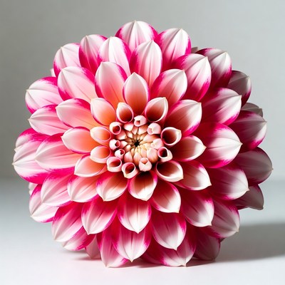 Pink Dahlia Flower Closeup