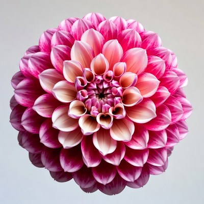 Pink Dahlia Flower Closeup