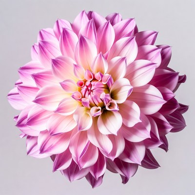 Pink Dahlia Flower Close-Up