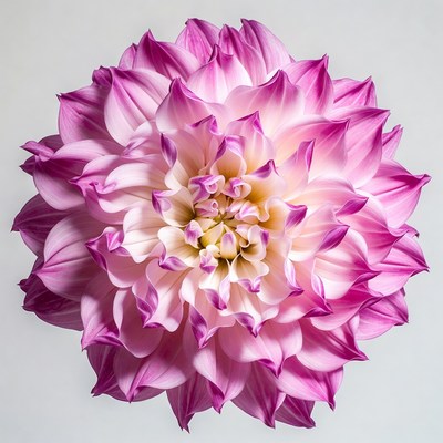 Pink Dahlia Flower Closeup