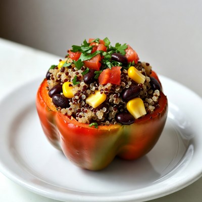 Stuffed Bell Pepper with Quinoa