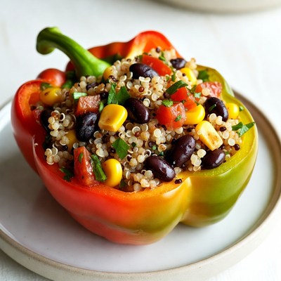 Stuffed Bell Pepper Quinoa Salad