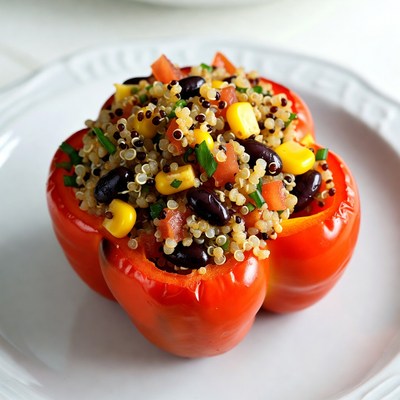 Stuffed Bell Pepper Quinoa Salad
