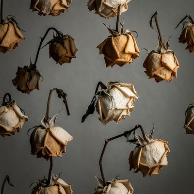 Floating Dried Roses