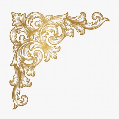 Gold Ornate Corner Design