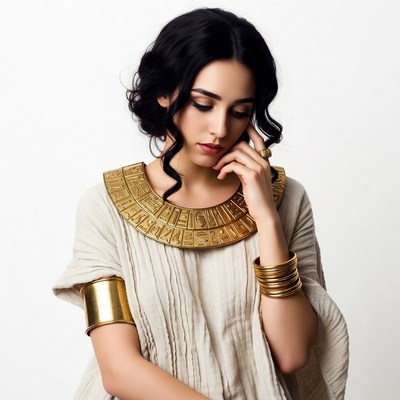 Woman in Egyptian Pharaoh Costume
