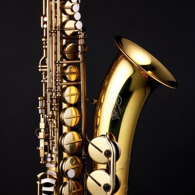 Shiny Gold Tenor Saxophone