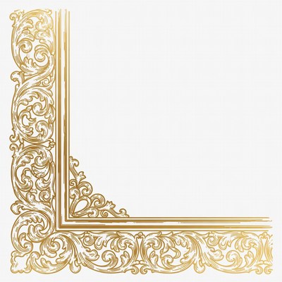 Gold Ornate Corner Border