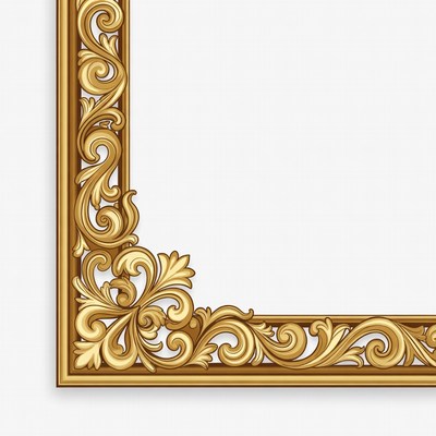 Ornate Gold Picture Frame