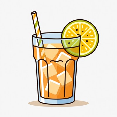 Iced Tea with Lemon Slice