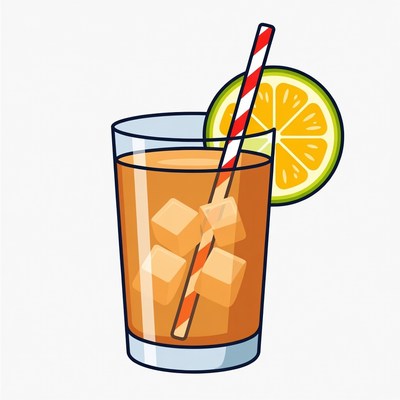 Iced Tea with Lemon Slice