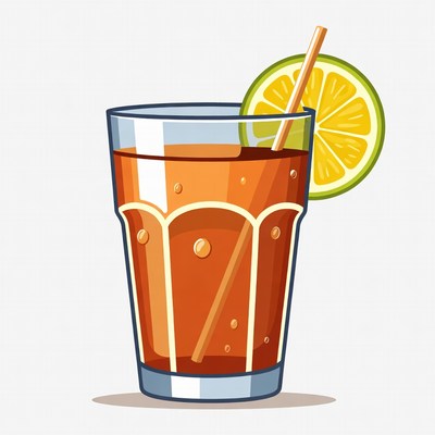 Iced Tea with Lemon Slice