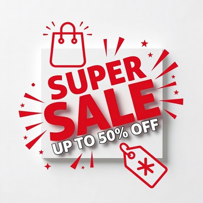 Super Sale Up to 50% Off