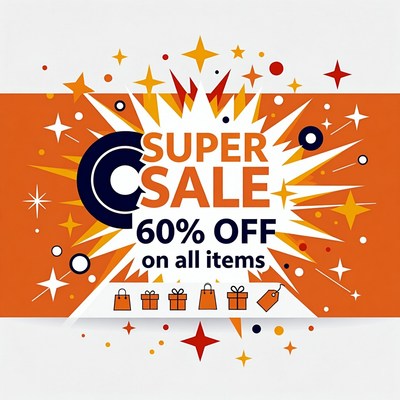 Super Sale 60% Off Clipart