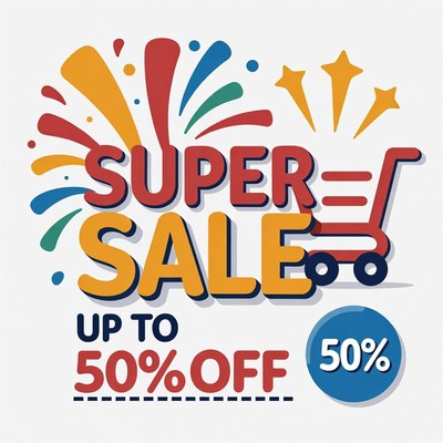 Super Sale Shopping Cart 50% Off