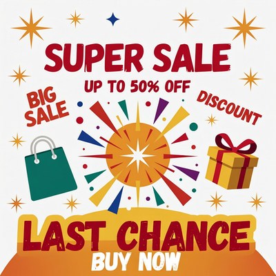 Super Sale Up to 50% Off Clipart
