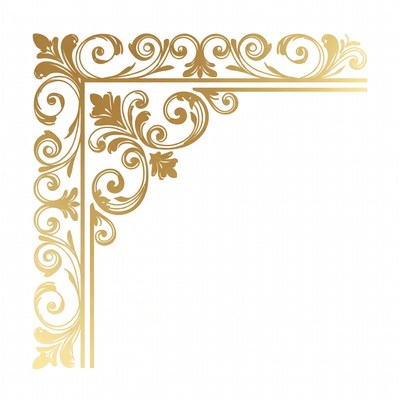 Gold Ornate Corner Border
