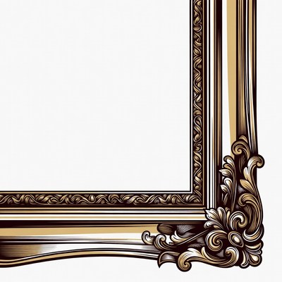 Ornate Gold Picture Frame