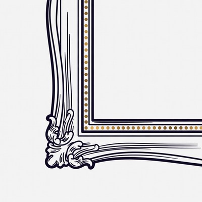 Ornate Empty Picture Frame