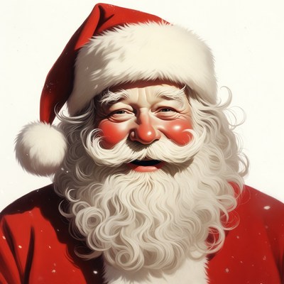 Smiling Santa Claus portrait