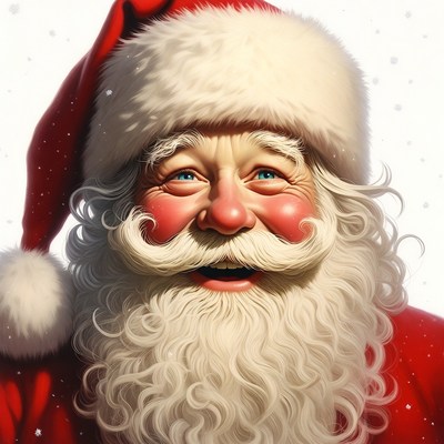 Smiling Santa Claus Portrait