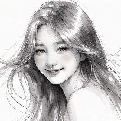 Beautiful Asian woman smiling portrait