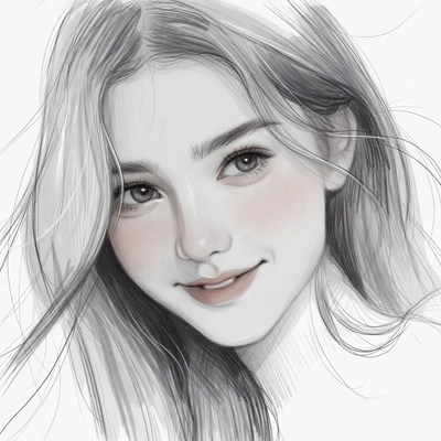 Beautiful Asian woman smiling portrait