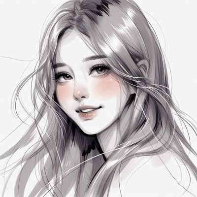 Beautiful Asian woman smiling portrait