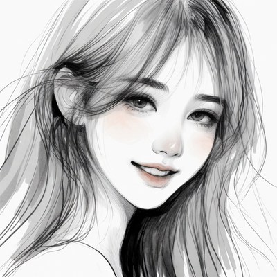 Beautiful Asian woman smiling portrait