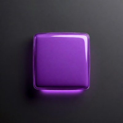 Shiny Purple Square on Black