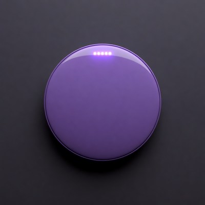 Purple Glowing LED Disc