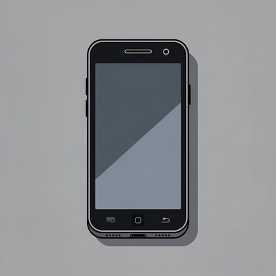 Black Smartphone Illustration