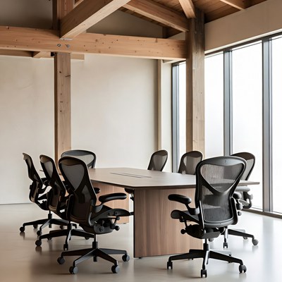 Empty Modern Conference Room