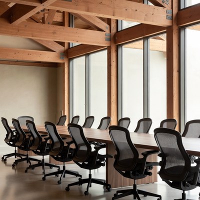 Modern Wooden Conference Room