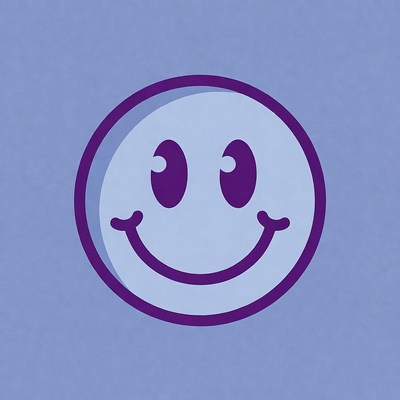 Purple Smiling Face Emoticon