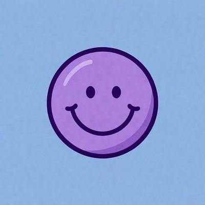 Purple Smiley Face Emoji