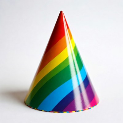 Rainbow Party Hat