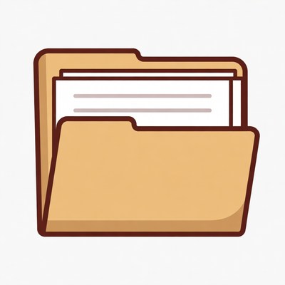 Open Folder with Documents Icon