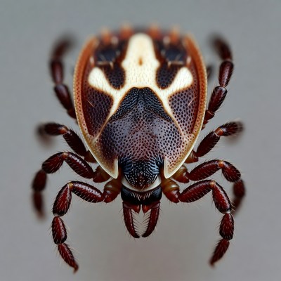 Close-up of blacklegged tick