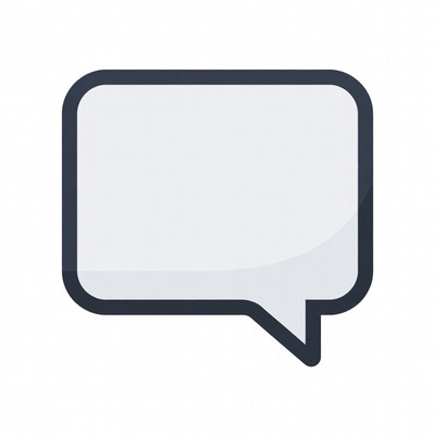 Empty Speech Bubble Icon