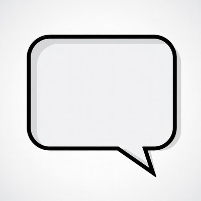 Empty Speech Bubble Illustration