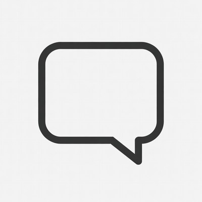 Empty Speech Bubble Icon