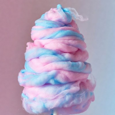 Pink and Blue Cotton Candy