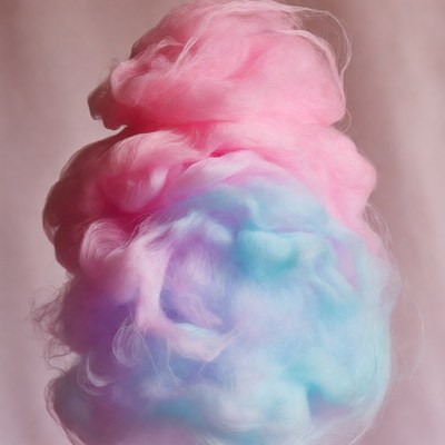 Pink Blue Cotton Candy Cloud