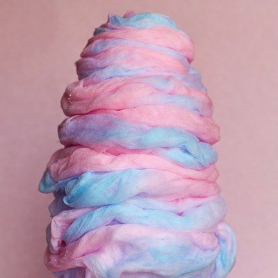 Pink and Blue Cotton Candy