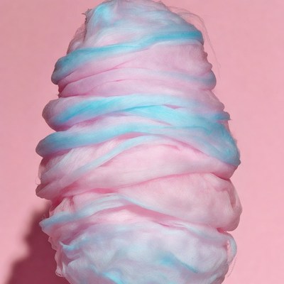 Pink and Blue Cotton Candy