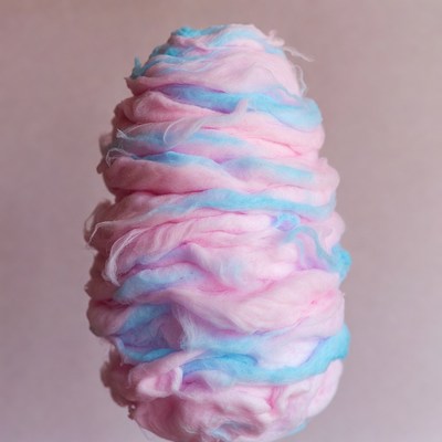 Pink and Blue Cotton Candy