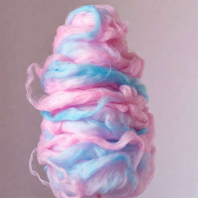 Pink and Blue Cotton Candy