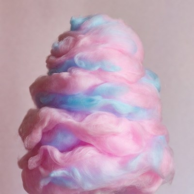 Pink and Blue Cotton Candy