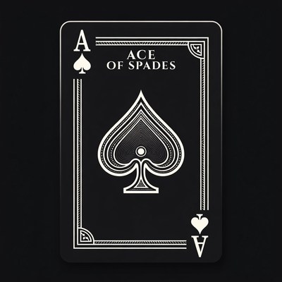 Ace of Spades Card